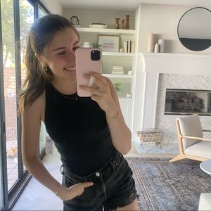 Black Halter Bodysuit